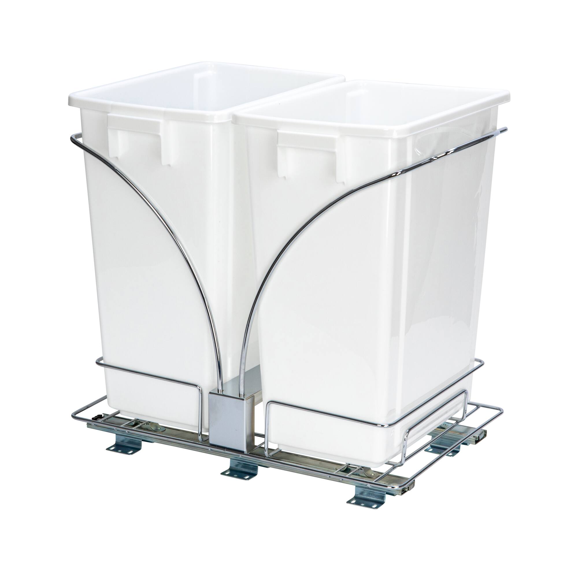 Household Essentials Glidez Double Pull Out Trash Can